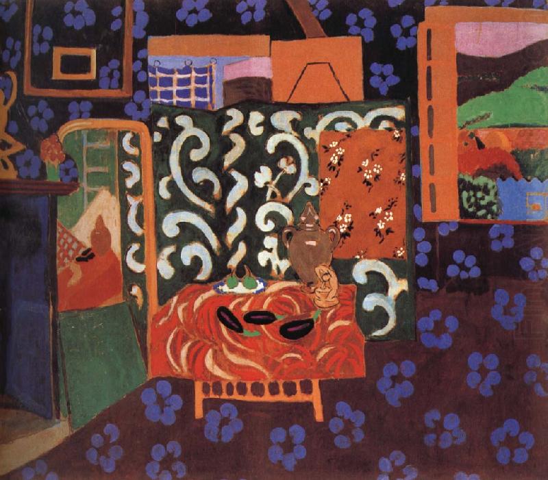 Henri Matisse The interior has eggplant china oil painting image